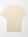 Camiseta Hombre Beige Talla Small American Eagle 01853756