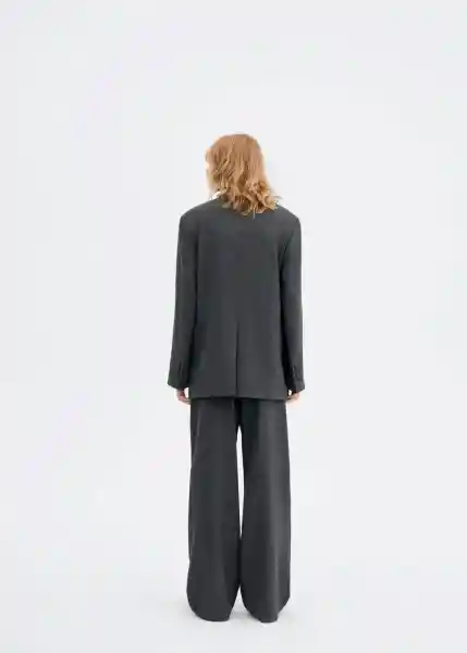 Blazer Americana Milano Gris Talla XL Mujer Mango