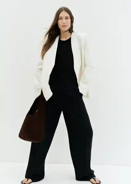 Bolso G Pirámide Chocolate Talla 99 Mujer Mango