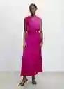 Vestido Romina Fucsia Talla S Mujer Mango