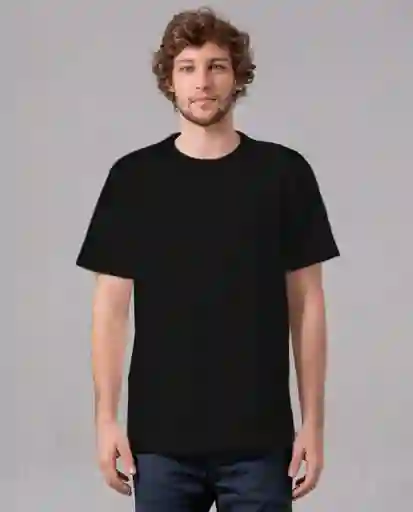 Camiseta Hombre Negro L 109F100_NEG194007 Rifle