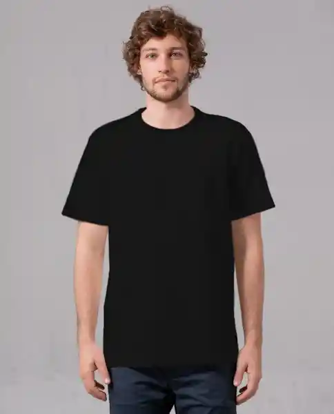 Camiseta Hombre Negro L 109F100_NEG194007 Rifle