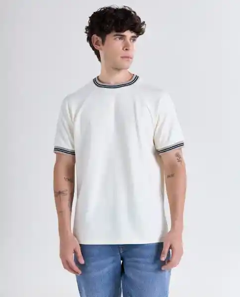 Camiseta Hombre Crudo Talla XS 849G017_CRU110105 Americanino