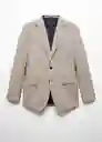 Blazer Americana Travel Piedra Talla 56 Hombre Mango