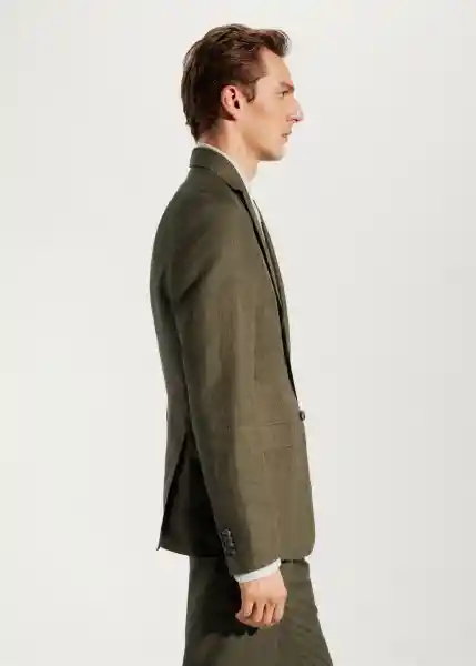Blazer Americana Florida Verde Talla 48 Hombre Mango