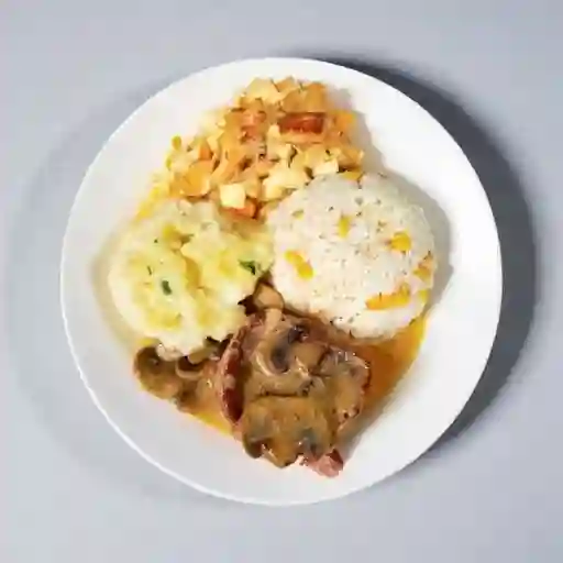 Filete en Salsa de Champiñones