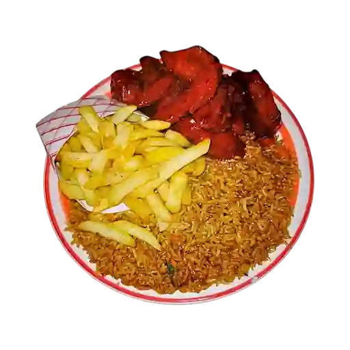 Combo Arroz Chino Papa Alas Personal