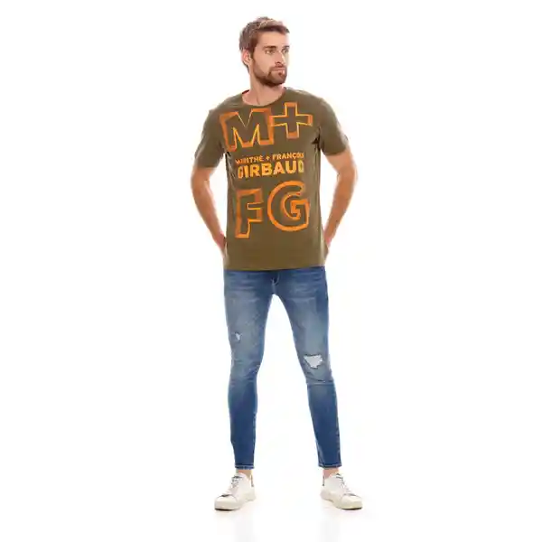 Marithé Francois Girbaud Camiseta Manga Corta Verde Militar XS