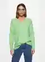 Jersey Taldorav Verde Talla S Mujer Mango