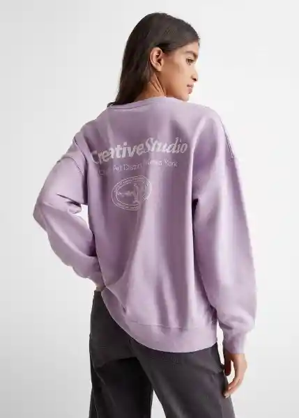 Sudadera Studio Lavanda Talla 18 Niñas Mango