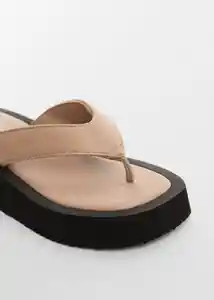 Sandalias Apple Beige Talla 35 Niñas Mango