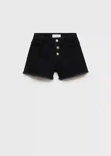 Short Patri Tejano Negro Talla 12 Niñas Mango