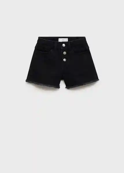 Short Patri Tejano Negro Talla 12 Niñas Mango