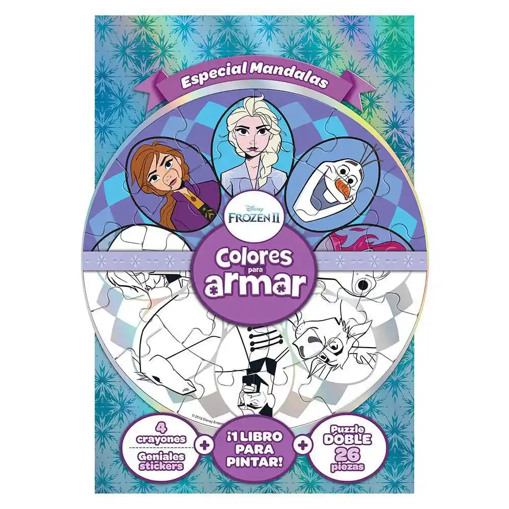 Disney Libro Colores Para Armar Frozen Ii -