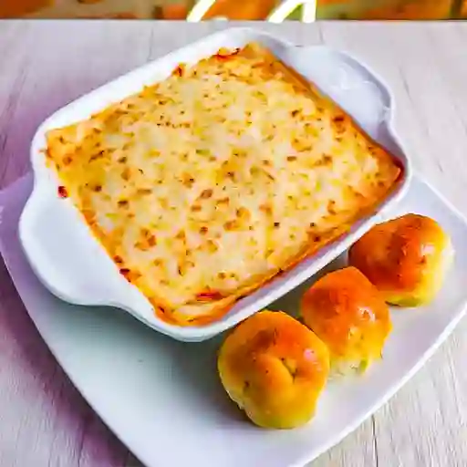 Lasagna de Pollo y Champiñones