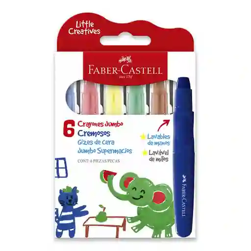 Crayón Jumbo Cremosos Little Creatives Faber-Castell