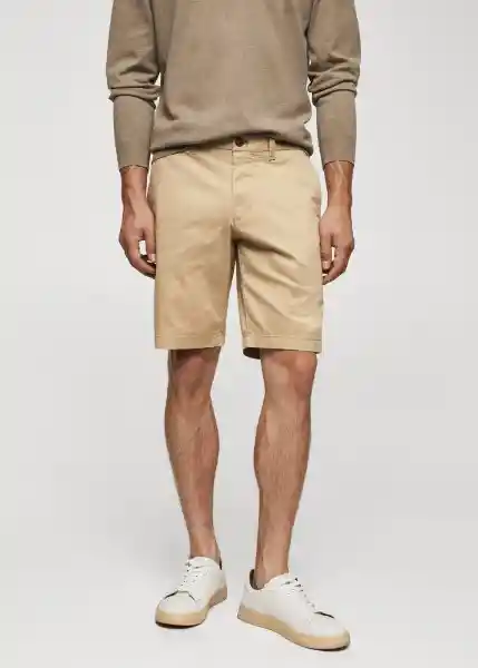 Bermuda Graciah-H Beige Talla 36 Hombre Mango