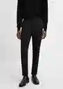 Pantalón Paulo Negro Talla 38 Hombre Mango