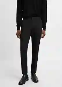 Pantalón Paulo Negro Talla 38 Hombre Mango