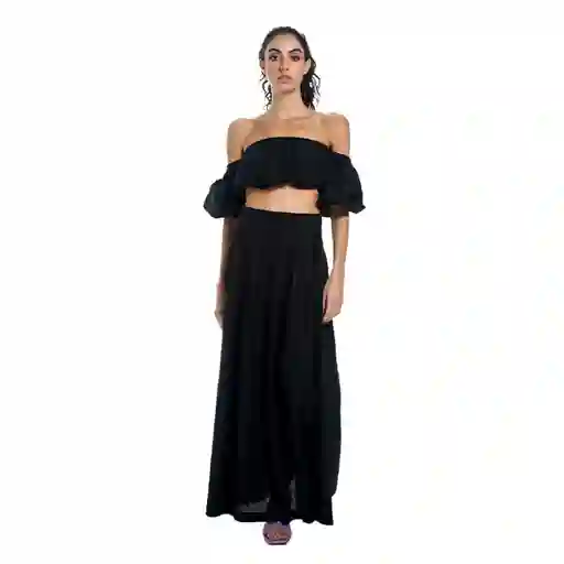 Falda Larga Aster Negra Talla Xs