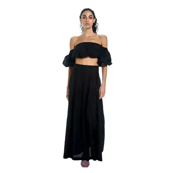 Falda Larga Aster Negra Talla Xs