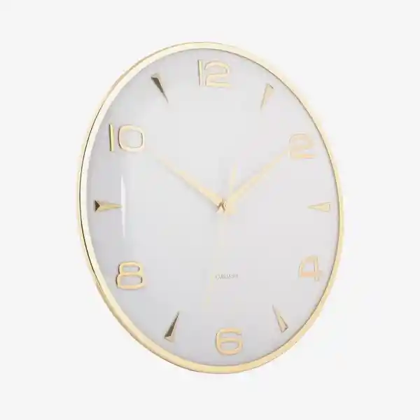 Present Time Reloj de Pared Mecanismo Silencioso Sienna Blanco