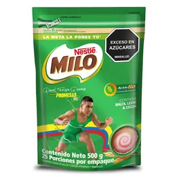 Modificador de leche MILO a base de malta y cocoa x 500g