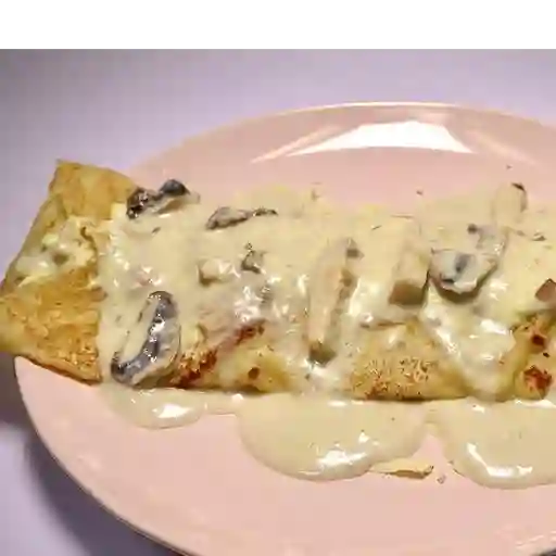 Crep bajo el champiñon