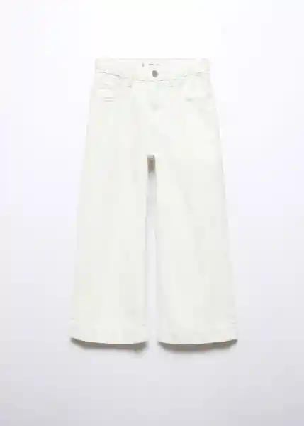 Jean Culotte5 Blanco Talla 11 Niña Mango