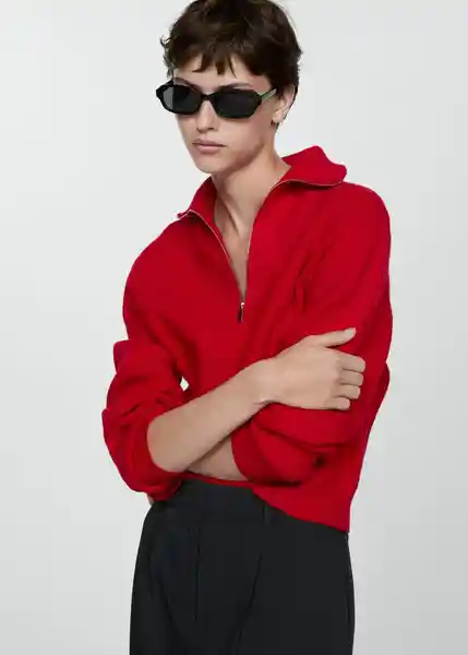 Jersey Rizonlis Rojo Talla XS Mujer Mango