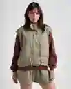 Chaleco Mujer Verde Talla L 699G000_VER180627 Americanino
