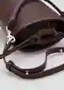 Bolso P Coin Chocolate Talla 99 Mujer Mango