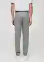 Pantalón Cohen Gris Medio Vigoré Talla L Hombre Mango