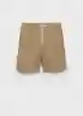 Bermuda Cabrera Beige Talla 42 Hombre Mango
