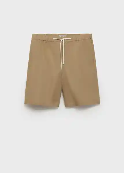 Bermuda Cabrera Beige Talla 42 Hombre Mango