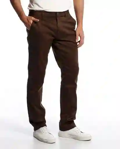 Pantalon Khakis Portland Cafe Oscuro Talla 30 Hombre Chevignon