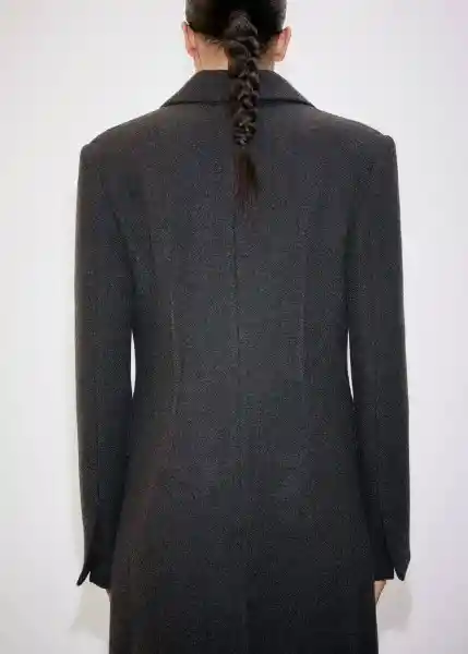 Abrigo Islandia Gris Talla XL Mujer Mango