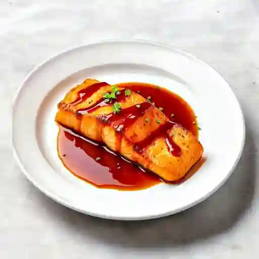 Salmon en salsa teriyaki