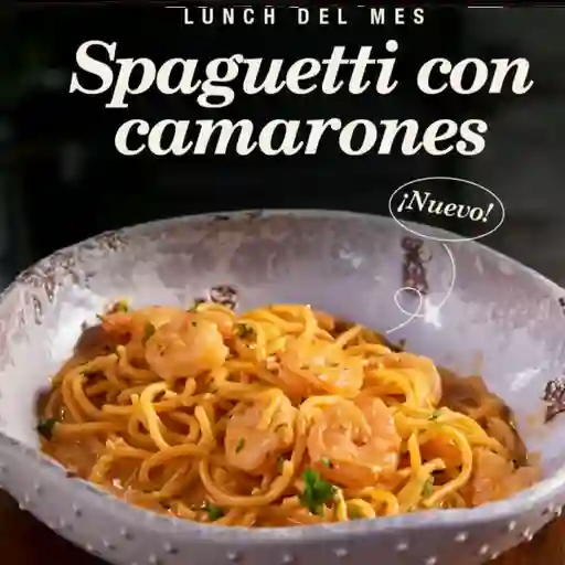 Spaguetti con camarones