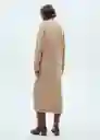 Vestido Mariam Camel Talla L Mujer Mango