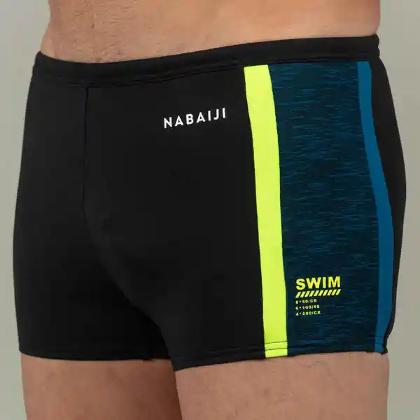 Nabaiji Bóxer Natación Yoko Hombre Negro Amarillo Azul Talla M