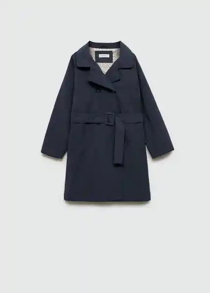 Saco Trench Gabriela Navy Talla 13 Niñas Mango