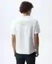 Camiseta Hombre Blanco Talla XL 841G009_BLA110601 Americanino