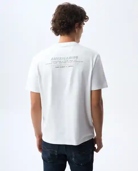 Camiseta Hombre Blanco Talla XL 841G009_BLA110601 Americanino