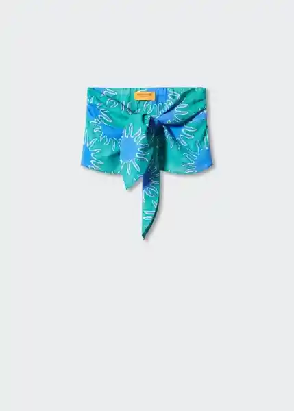Top Sunset Turquesa Talla L Mujer Mango