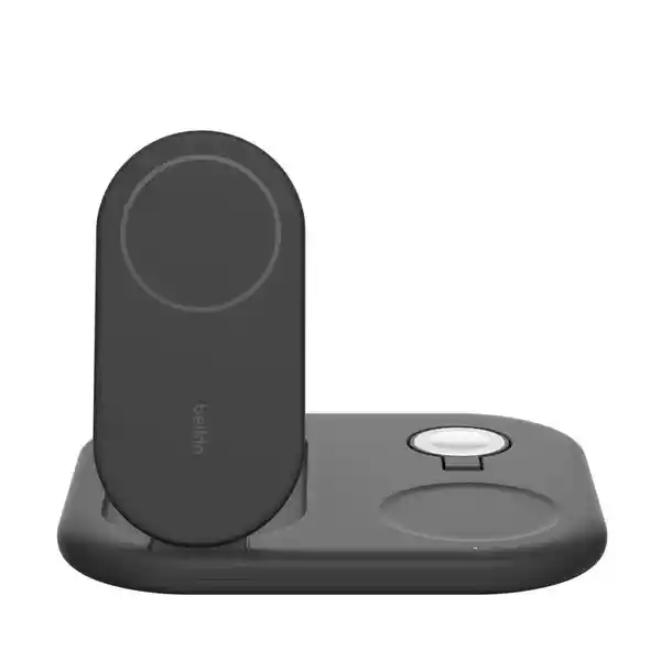 Belkin Base de Carga Qi2 3 en 1 Plegable 15W Negro