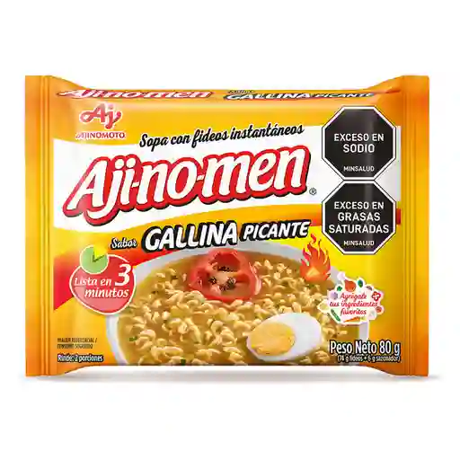 Ajinomen Sopa Instantánea con Fideos Sabor a Gallina Picante