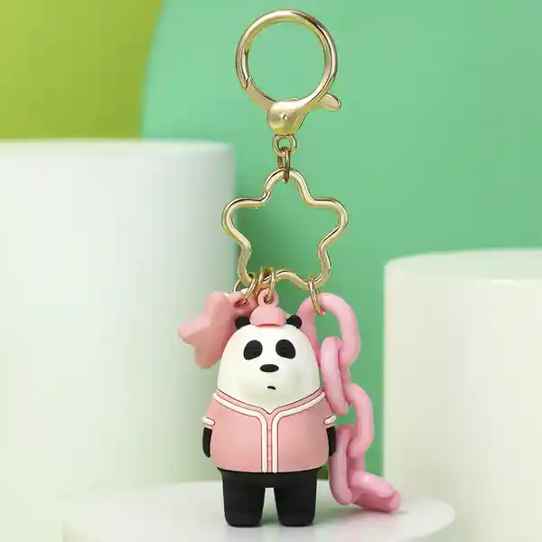 Miniso Llavero 3D de Panda Osos Escandalosos