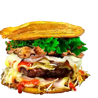 Hamburguesa Burger Mixta de Pollo Pataco