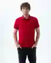 Camiseta Hombre Rojo Talla L 800G001_ROJ191758 Americanino